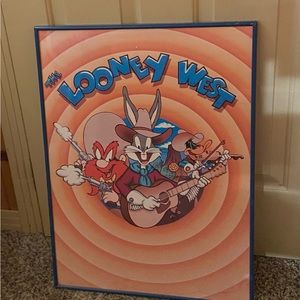 Looney Tunes Vintage Framed Picture  “Wild West”